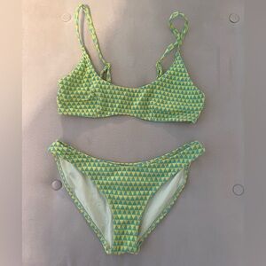 Triangl Teal and Yellow Bikini